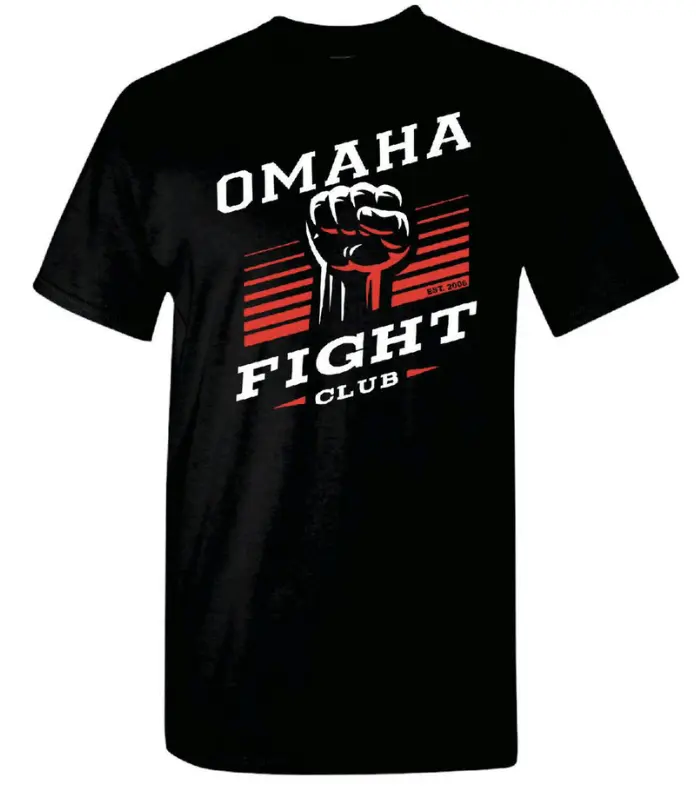 Omaha Fight Club Black T Shirt