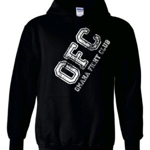OFC Black Hoodie with white print